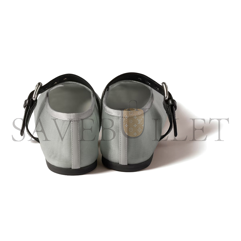 MIU MIU MESH FABRIC BALLERINAS 5F373E